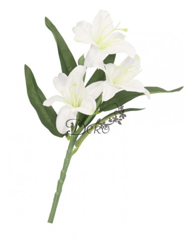 LILIA JAK ŻYWA KWIAT LILII SZTUCZNE KWIATY GAŁĄZKI 37CM