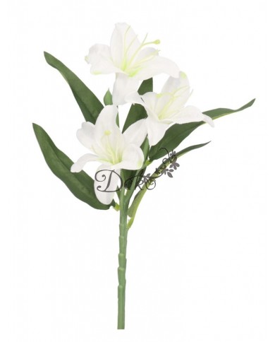 LILIA JAK ŻYWA KWIAT LILII SZTUCZNE KWIATY GAŁĄZKI 37CM