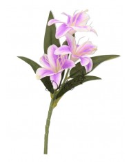 LILIA LILIE W BUKIECIE SZTUCZNE KWIATY JAK ŻYWE 58 CM DUŻY BUKIET