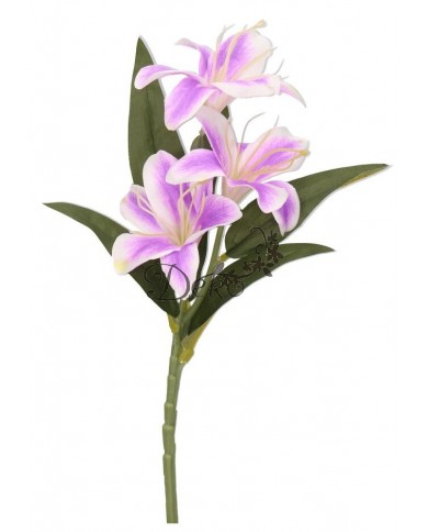 LILIA JAK ŻYWA KWIAT LILII SZTUCZNE KWIATY GAŁĄZKI 37CM