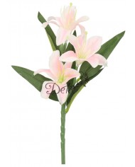 LILIA JAK ŻYWA KWIAT LILII SZTUCZNE KWIATY GAŁĄZKI 37CM