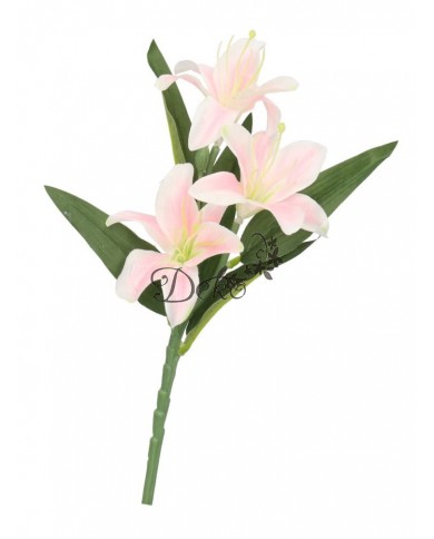 LILIA JAK ŻYWA KWIAT LILII SZTUCZNE KWIATY GAŁĄZKI 37CM