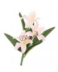 LILIA JAK ŻYWA KWIAT LILII SZTUCZNE KWIATY GAŁĄZKI 37CM