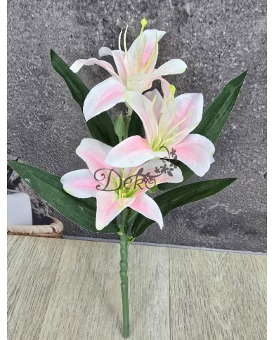 LILIA JAK ŻYWA KWIAT LILII SZTUCZNE KWIATY GAŁĄZKI 37CM