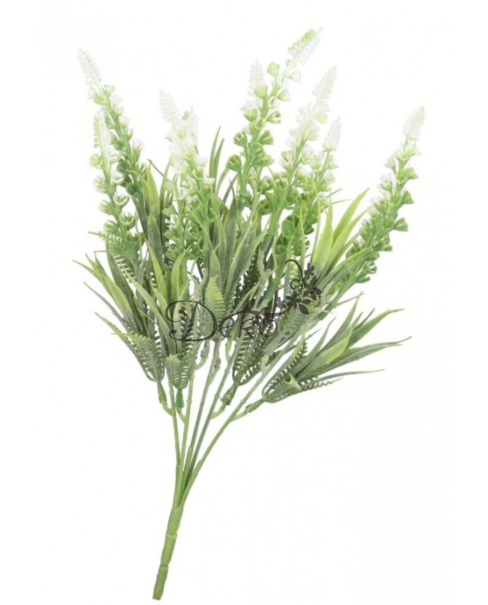 WRZOS SZTUCZNE KWIATY ROŚLINY BUKIET GĘSTY GAŁĄZKI 35CM