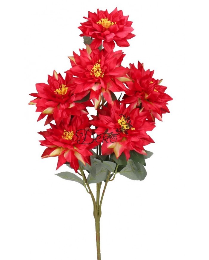 DALIA W BUKIECIE SZTUCZNE KWIATY JAK ŻYWE 70CM DUŻY BUKIET