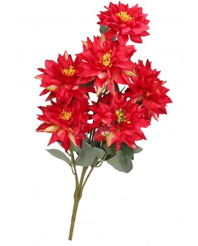 DALIA W BUKIECIE SZTUCZNE KWIATY JAK ŻYWE 70CM DUŻY BUKIET