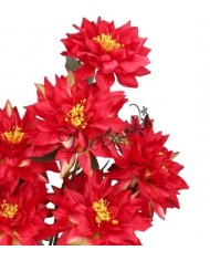 DALIA W BUKIECIE SZTUCZNE KWIATY JAK ŻYWE 70CM DUŻY BUKIET