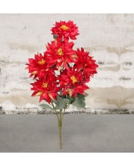 DALIA W BUKIECIE SZTUCZNE KWIATY JAK ŻYWE 70CM DUŻY BUKIET