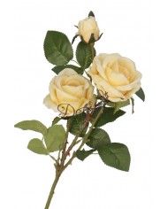 RÓŻA RÓŻE W BUKIECIE SZTUCZNE KWIATY JAK ŻYWE 49 CM DUŻY BUKIET GĘSTY
