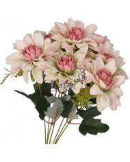 DALIA W BUKIECIE SZTUCZNE KWIATY JAK ŻYWE 70CM DUŻY BUKIET