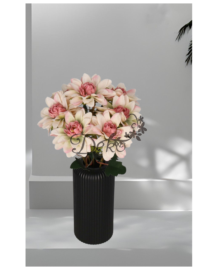 DALIA W BUKIECIE SZTUCZNE KWIATY JAK ŻYWE 42 CM DUŻY BUKIET GĘSTY