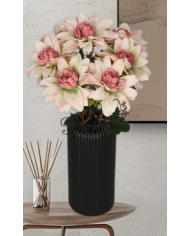 DALIA W BUKIECIE SZTUCZNE KWIATY JAK ŻYWE 42 CM DUŻY BUKIET GĘSTY