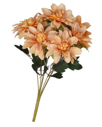 DALIA W BUKIECIE SZTUCZNE KWIATY JAK ŻYWE 42 CM DUŻY BUKIET GĘSTY
