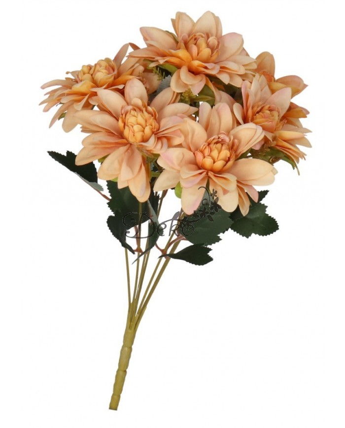 DALIA W BUKIECIE SZTUCZNE KWIATY JAK ŻYWE 42 CM DUŻY BUKIET GĘSTY