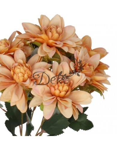 DALIA W BUKIECIE SZTUCZNE KWIATY JAK ŻYWE 42 CM DUŻY BUKIET GĘSTY