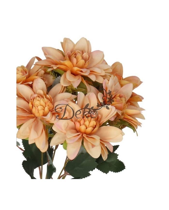 DALIA W BUKIECIE SZTUCZNE KWIATY JAK ŻYWE 42 CM DUŻY BUKIET GĘSTY