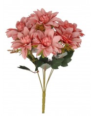 DALIA W BUKIECIE SZTUCZNE KWIATY JAK ŻYWE 42 CM DUŻY BUKIET GĘSTY