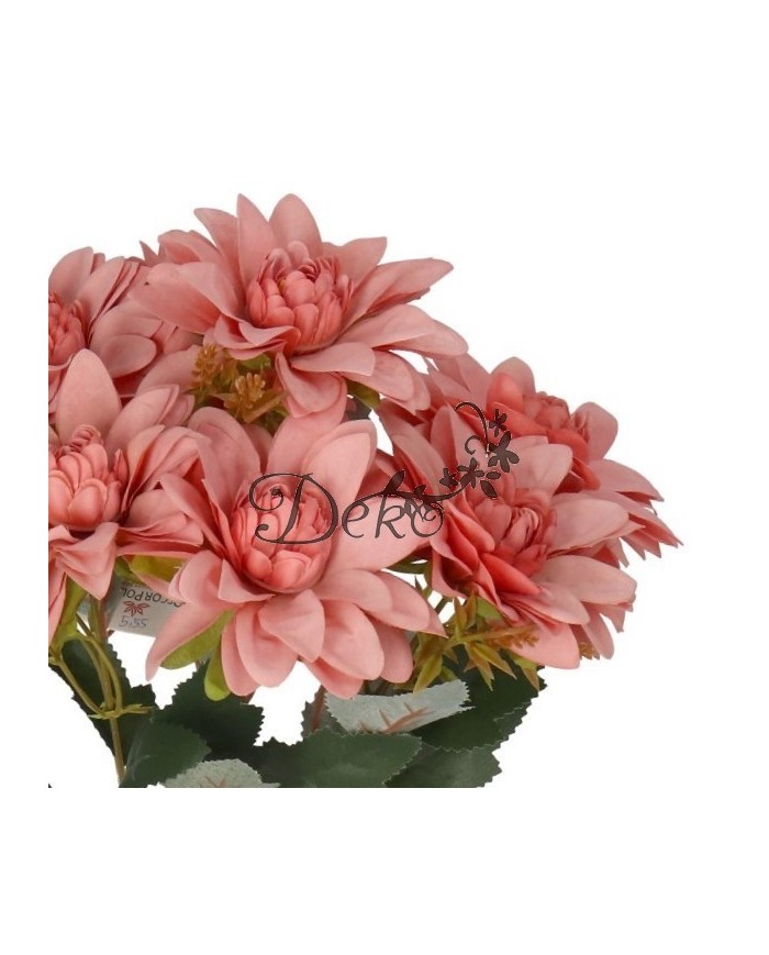 DALIA W BUKIECIE SZTUCZNE KWIATY JAK ŻYWE 42 CM DUŻY BUKIET GĘSTY