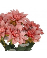 DALIA W BUKIECIE SZTUCZNE KWIATY JAK ŻYWE 42 CM DUŻY BUKIET GĘSTY