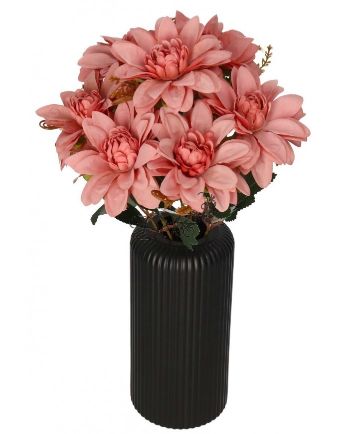 DALIA W BUKIECIE SZTUCZNE KWIATY JAK ŻYWE 42 CM DUŻY BUKIET GĘSTY