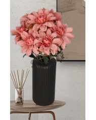 DALIA W BUKIECIE SZTUCZNE KWIATY JAK ŻYWE 42 CM DUŻY BUKIET GĘSTY