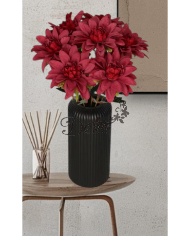 DALIA W BUKIECIE SZTUCZNE KWIATY JAK ŻYWE 42 CM DUŻY BUKIET GĘSTY