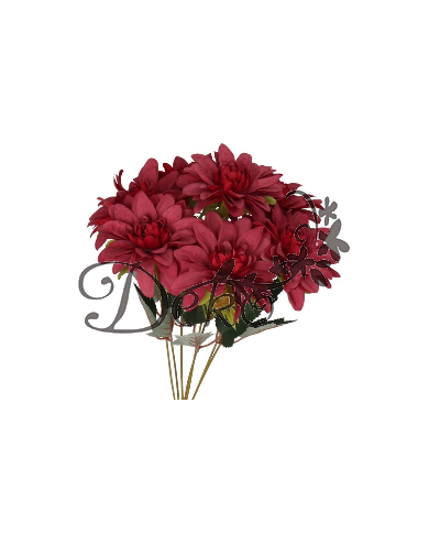 DALIA W BUKIECIE SZTUCZNE KWIATY JAK ŻYWE 42 CM DUŻY BUKIET GĘSTY