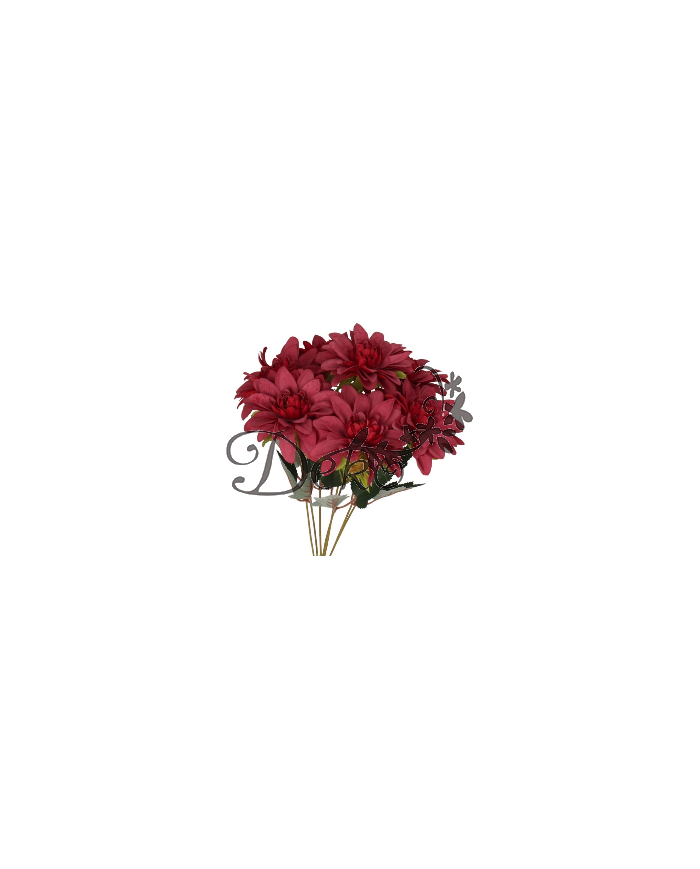 DALIA W BUKIECIE SZTUCZNE KWIATY JAK ŻYWE 42 CM DUŻY BUKIET GĘSTY