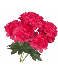 DALIA W BUKIECIE SZTUCZNE KWIATY JAK ŻYWE 42 CM DUŻY BUKIET GĘSTY