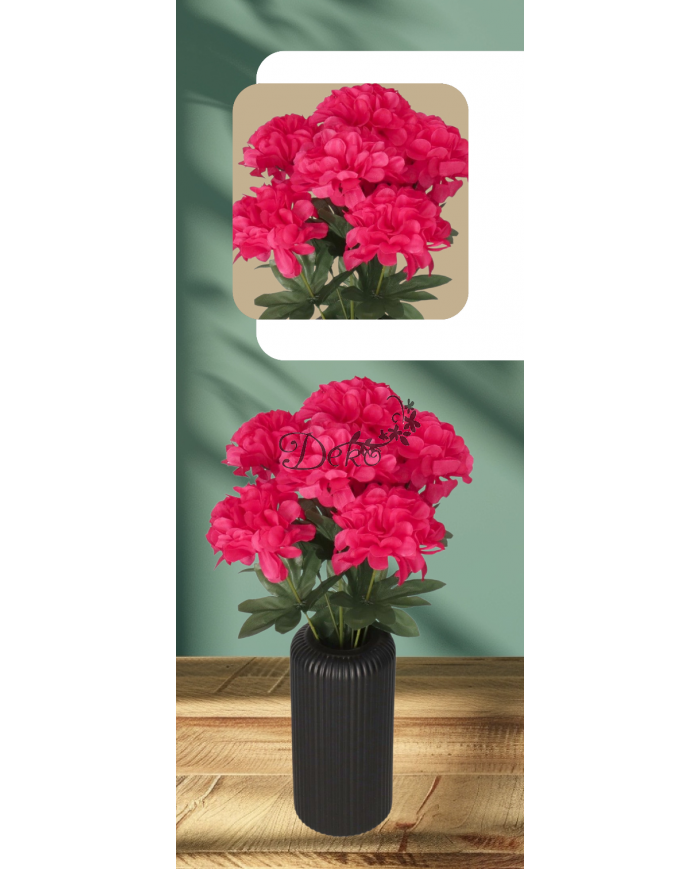 DALIA BUKIET KWIATÓW DUŻY GĘSTY SZTUCZNE KWIATY 44CM