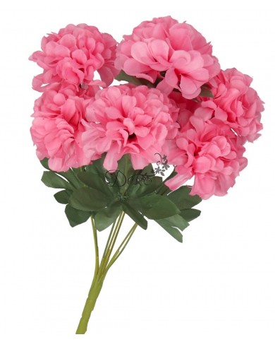 DALIA BUKIET KWIATÓW DUŻY GĘSTY SZTUCZNE KWIATY 44CM