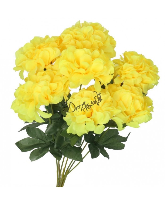 DALIA BUKIET KWIATÓW DUŻY GĘSTY SZTUCZNE KWIATY 44CM