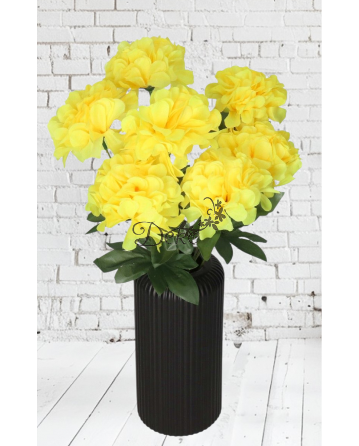 DALIA BUKIET KWIATÓW DUŻY GĘSTY SZTUCZNE KWIATY 44CM