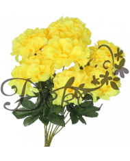 DALIA BUKIET KWIATÓW DUŻY GĘSTY SZTUCZNE KWIATY 44CM