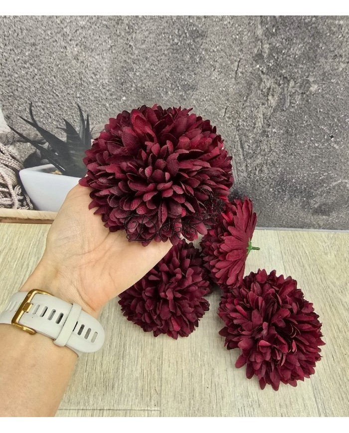 CHRYZANTEMA GŁÓWKA GŁÓWKI SZTUCZNE KWIATY 1SZT 12CM