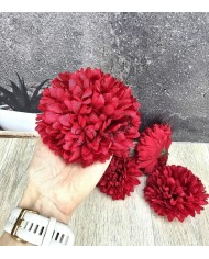 CHRYZANTEMA GŁÓWKA GŁÓWKI SZTUCZNE KWIATY 1SZT 12CM