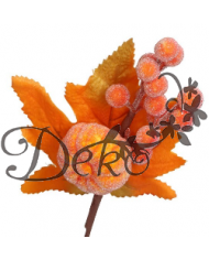 GAŁĄZKA DEKORACYJNA GŁÓG 1SZT GAŁĄZKI JESIENNE DYNIA 24CM