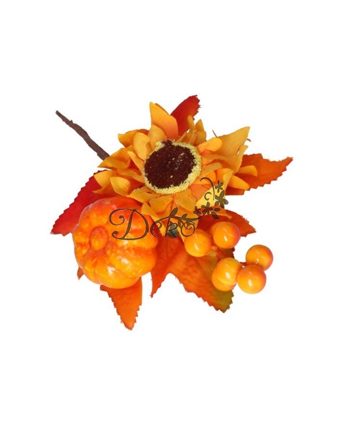 GAŁĄZKA DEKORACYJNA GŁÓG 1SZT GAŁĄZKI JESIENNE DYNIA 21CM