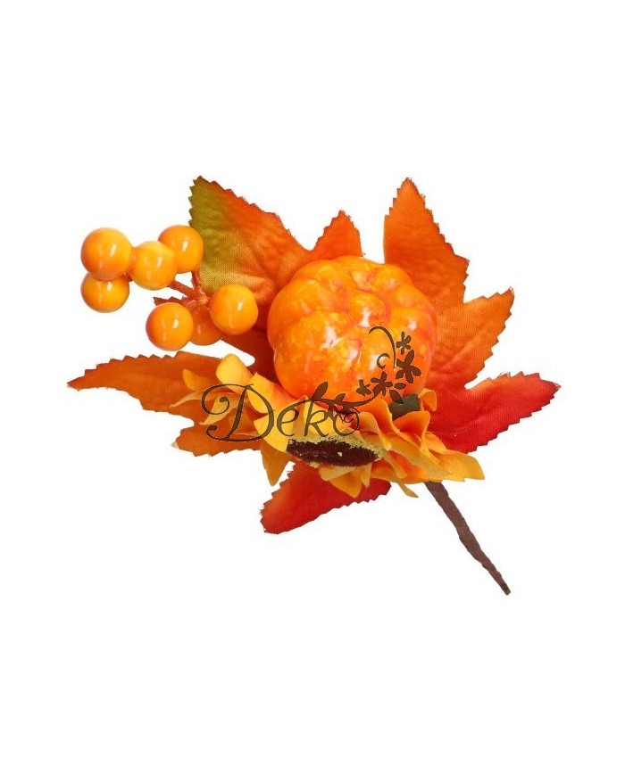 GAŁĄZKA DEKORACYJNA GŁÓG 1SZT GAŁĄZKI JESIENNE DYNIA 21CM