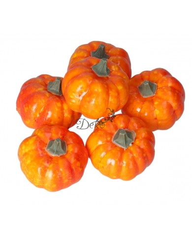 SZTUCZNE DYNIE DEKORACJE JESIENNE JESIEŃ DYNIA 6SZT.