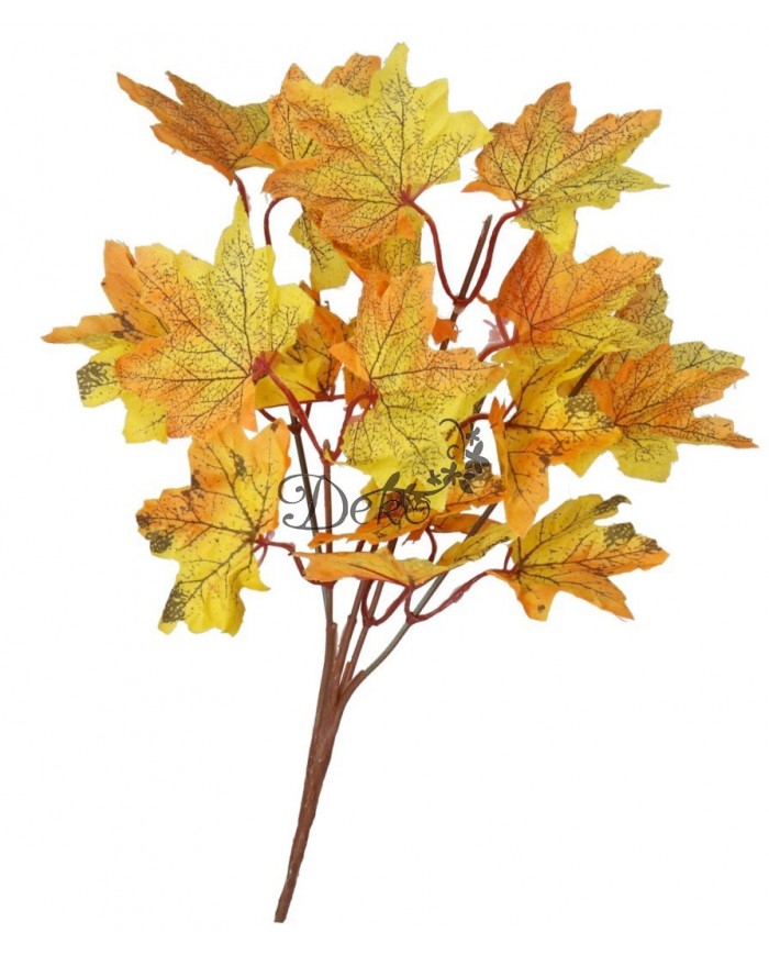 SZTUCZNE KWIATY ROŚLINY LIŚCIE KLONU BUKIET JESIEŃ