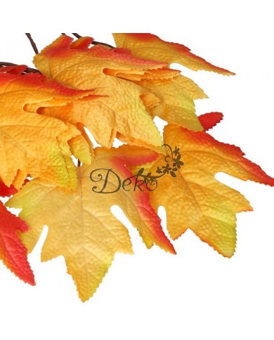 SZTUCZNE KWIATY ROŚLINY LIŚCIE KLONU LIŚCIE NA PIKU 9SZT.