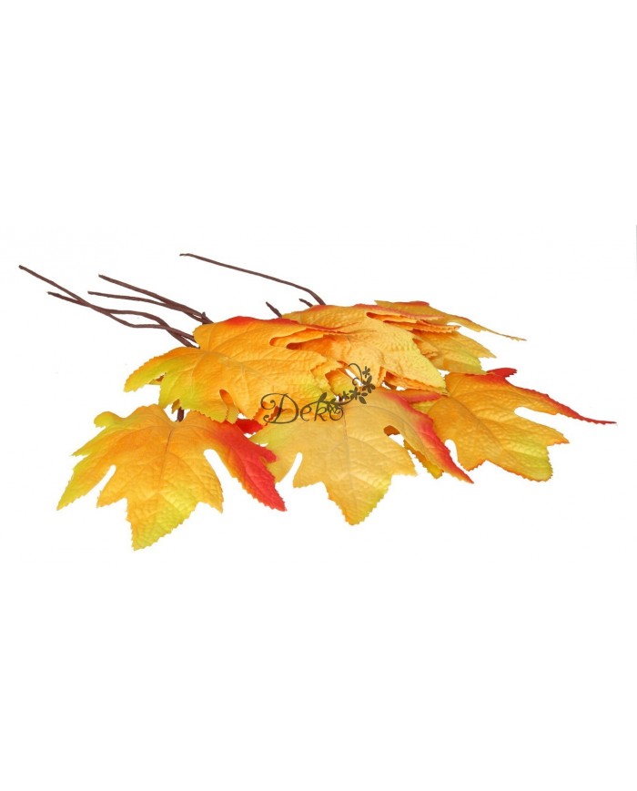 SZTUCZNE KWIATY ROŚLINY LIŚCIE KLONU LIŚCIE NA PIKU 9SZT.