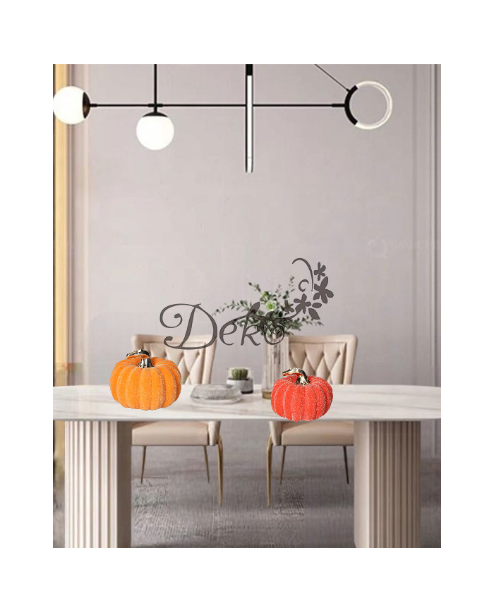 SZTUCZNA DYNIA DEKORACYJNA CERAMICZNA WELUROWA PREMIUM