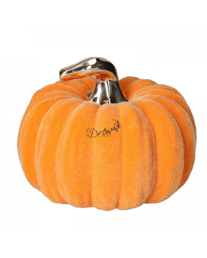 SZTUCZNA DYNIA DEKORACYJNA CERAMICZNA WELUROWA PREMIUM