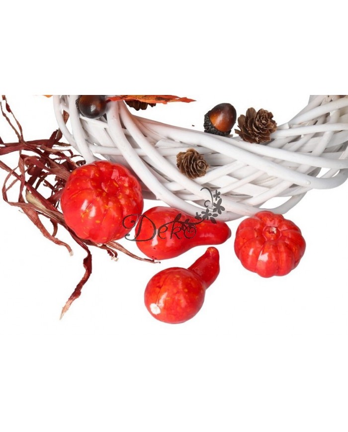 SZTUCZNE DYNIE DYNIA DEKORACJE JESIENNE DUŻY ZESTAW LIŚCIE ŻOŁĘDZIE