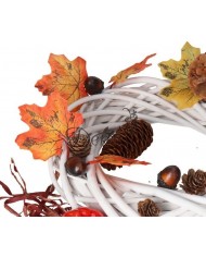 SZTUCZNE DYNIE DYNIA DEKORACJE JESIENNE DUŻY ZESTAW LIŚCIE ŻOŁĘDZIE