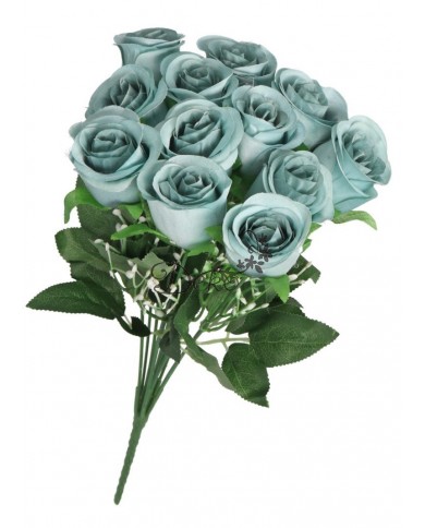 SZTUCZNE KWIATY ROŚLINY RÓŻA RÓŻE BUKIET GĘSTY XXL