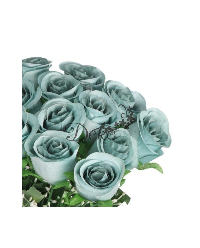 SZTUCZNE KWIATY ROŚLINY RÓŻA RÓŻE BUKIET GĘSTY XXL